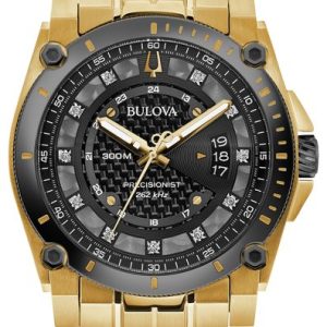 Bulova Precisionist  Diamond Black Dial 98D156