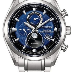 Citizen Eco-Drive Radio Controlled Tsukiyomi Moonphase Super Titanium BY1010-81L