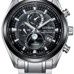 Citizen Eco-Drive Radio Controlled Tsukiyomi Moonphase Super Titanium BY1018-80E