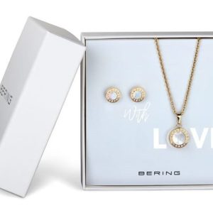 Dárková sada náhrdelník + naušnice Bering WithLove-Set-G