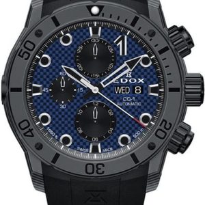 EDOX CO-1 Carbon Chronograph Automatic 01125-CLNGN-BUNN