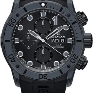 EDOX CO-1 Carbon Chronograph Automatic 01125-CLNGN-NING