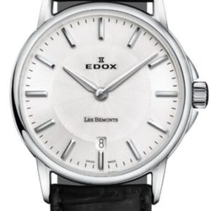 EDOX Les Bémonts Slim Line Date Quartz 57001-3-AIN