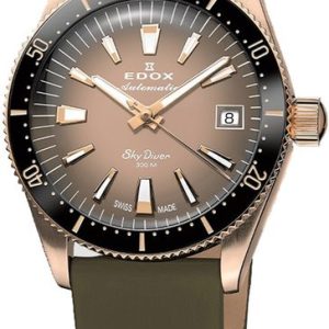 Edox Skydiver 38 Date Automatic 80131-37RNC-VDBEI