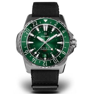 Formex Reef GMT Automatic Chronometer Green Dial with Red GMT