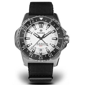 Formex Reef GMT Automatic Chronometer White Dial with Red GMT