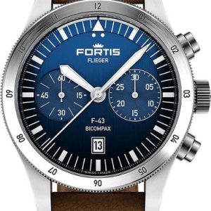 Fortis Flieger F-43 Bicompax Liberty Blue F4240013