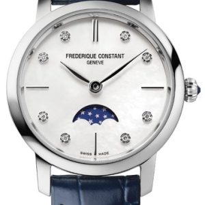 Frederique Constant Slimline Ladies Moonphase Quartz FC-206MPWD1S6