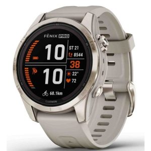 Garmin Fēnix 7S Pro Sapphire Solar Edition Soft Gold / Light Sand Band - 010-02776-15