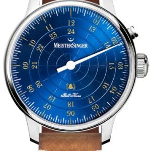 MeisterSinger Bell Hora BHO918G - Vintage kožený řemínek barvy cognac