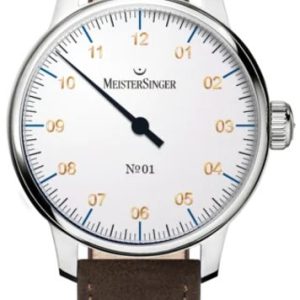 MeisterSinger N°01 AM3301G - Tmavě hnědý semišový řemínek