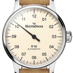 MeisterSinger N°03 AM903 - Světle hnědý semišový řemínek