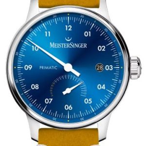 MeisterSinger Primatic PR918 - Žlutý kožený řemínek