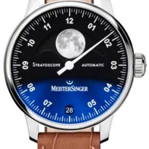 MeisterSinger Stratoscope ST982 - Světle hnědý kožený řemínek