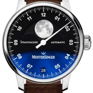 MeisterSinger Stratoscope ST982 - Tmavě hnědý kožený řemínek