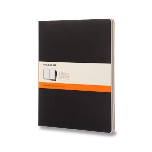 Sešity Moleskine Cahier VÝBĚR BAREV 3KS - tvrdé desky - XXL