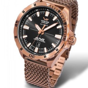 Vostok Europe Almaz Automatic Line NH35A/320B259 - Ocelový řemínek s PVD úpravou