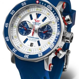 Vostok Europe Lunochod-2 Chrono Line 6S21-620A630 - Modrý silikonový řemínek