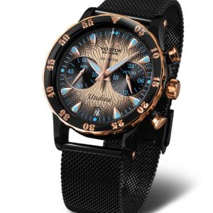 Vostok Europe Undine VK64-515E627B - Ocelový řemínek s černou PVD úpravou