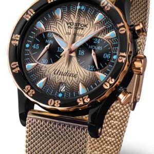 Vostok Europe Undine VK64-515E627B - Ocelový řemínek se zlatou PVD úpravou