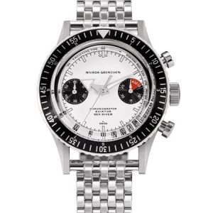 Nivada Grenchen Chronomaster White Panda Manual - Forstner Beads of Rice