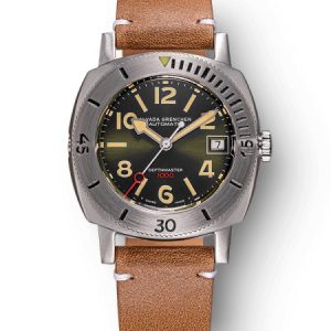 Nivada Grenchen Depthmaster Numerals - Brown Leather