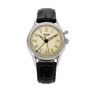 Vulcain Cricket Classique 36 mm - Eggshell - Black Alligator