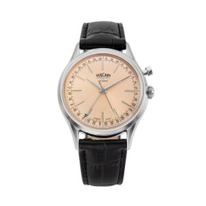 Vulcain Cricket President 36 mm - Pale Salmon - Black Alligator