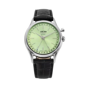 Vulcain Cricket President 39 mm - Pistachio Green - Black Alligator