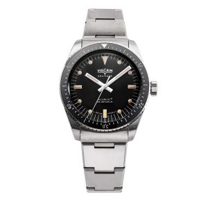 Vulcain Skindiver Nautique Black - Steel Bracelet