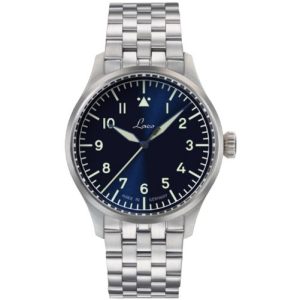 Laco Flieger Stuttgart Pro Blau 40 Automatic Steel Bracelet