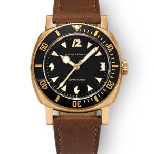 Nivada Grenchen Depthmaster Bronze - Brown Leather