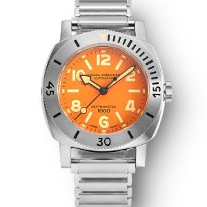 Nivada Grenchen Depthmaster Numerals Orange - Forstner Bonklip