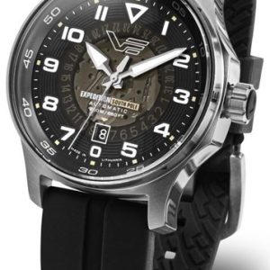 Vostok Europe Expedition South Pole Automatic Line YN55-592A758S - Černý silikonový řemínek