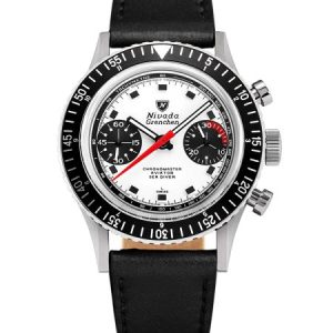 Nivada Grenchen Chronomaster Paul Newman - Inter. Bezel - Manual - Black Leather