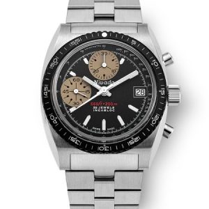 Nivada Grenchen Chronosport White Automatic - Chronosport Bracelet