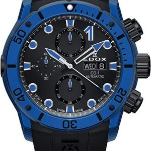 EDOX CO-1 Carbon Chronograph Automatic 01125-CLNBUN-NINBU