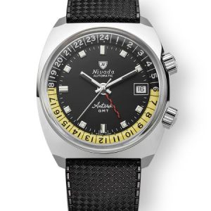 Nivada Grenchen Antarctic GMT - Black - Rubber Tropic