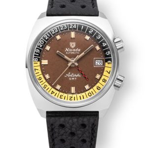 Nivada Grenchen Antarctic GMT - Tropical - Black Racing Strap