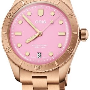 Oris Divers Sixty-Five Cotton Candy Lipstick Pink 01 733 7771 3158-07 8 19 15