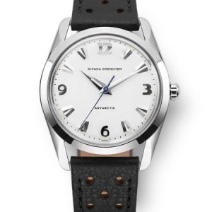 Nivada Grenchen Antarctic 35 mm - White Luminova - Black Racing Strap