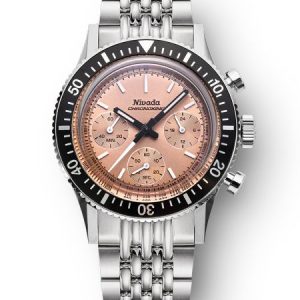 Nivada Grenchen Chronoking Mecaquartz Salmon