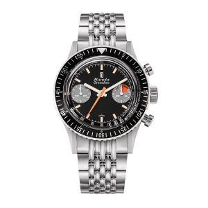 Nivada Grenchen Chronomaster Orange Boy SL Inter. Bezel - Manual - Beads of Rice Bracelet