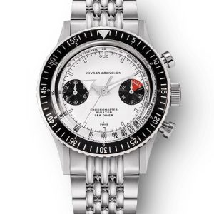 Nivada Grenchen Chronomaster White Panda Inter. Bezel - Manual - Beads of Rice