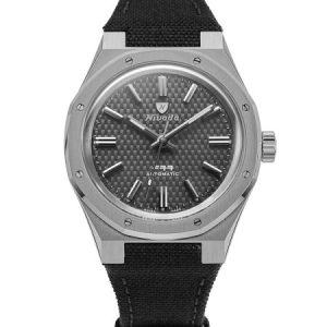 Nivada Grenchen F77 Titanium Anthracite - Canvas Velcro Strap