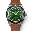 Nivada Grenchen Antarctic Diver Green - Black Leather - Image 3