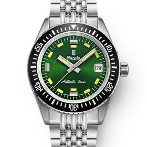 Nivada Grenchen Antarctic Diver Green - Date - Beads of Rice