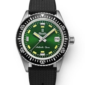 Nivada Grenchen Antarctic Diver Green - Date - Rubber tropic