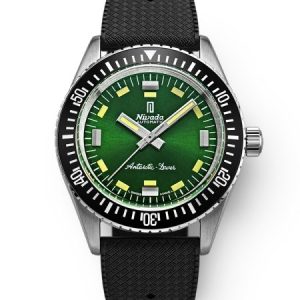 Nivada Grenchen Antarctic Diver Green - Rubber tropic