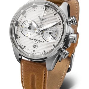 Vostok Europe Limitovaná edice Embéčka Chrono Line 6S21-325A491 - Hnědý kožený řemínek